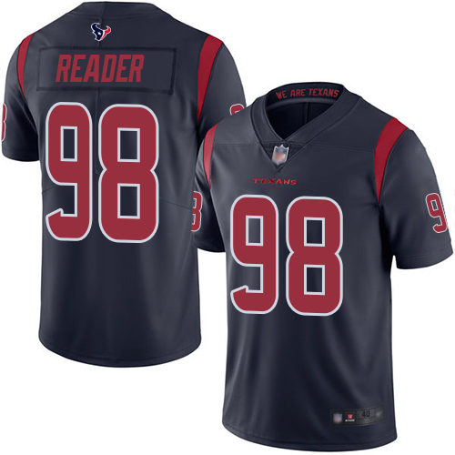 Houston Texans Limited Navy Blue Men D J Reader Jersey NFL Football 98 Rush Vapor Untouchable